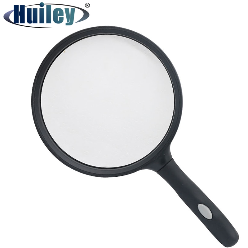 Large Lens 130 mm Handheld Magnifier 2.5X Magnifier Reading Map Newspaper Handle Magnifying Glass Jewelry Loupe Low Vision Aids