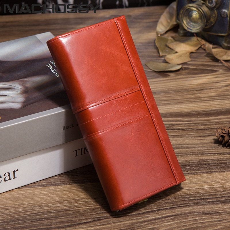 2023 Hot Sale Genuine Leather Women Wallet Long Multi-Card Holder Large Capacity Clutch Wallet for Woman Female Coin Purse