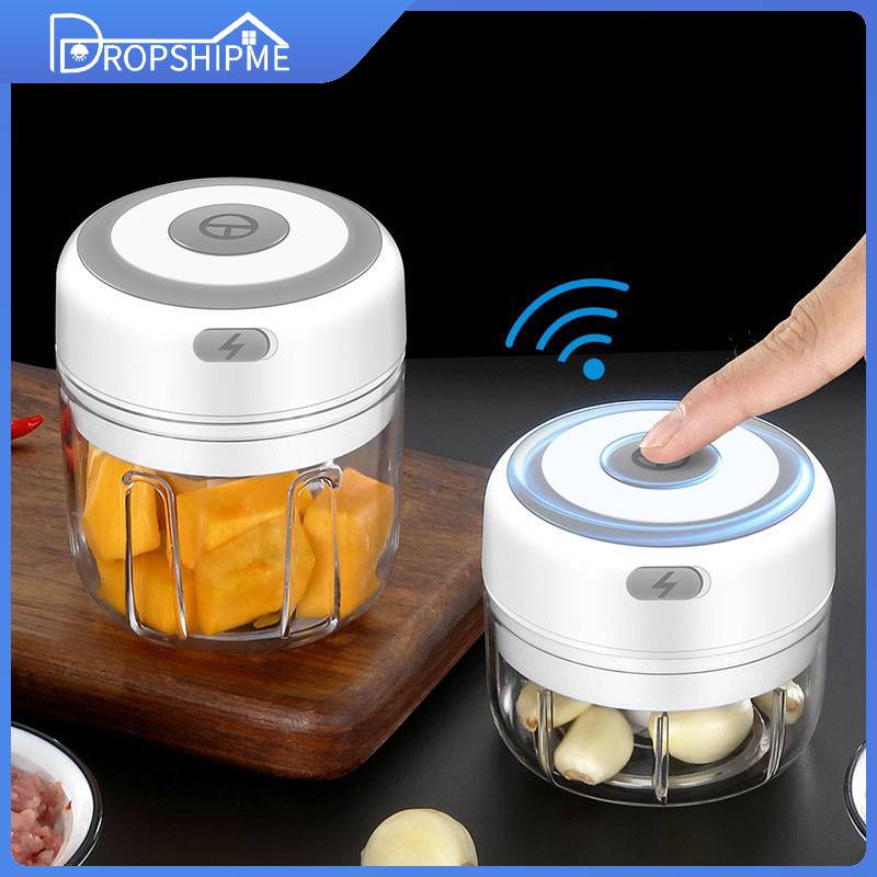 Dropshipme Electric Chopper Spice Mill Portable Garlic Crusher Meat Grinder Mini Vegetable Masher Machine USB Kitchen Gadgets