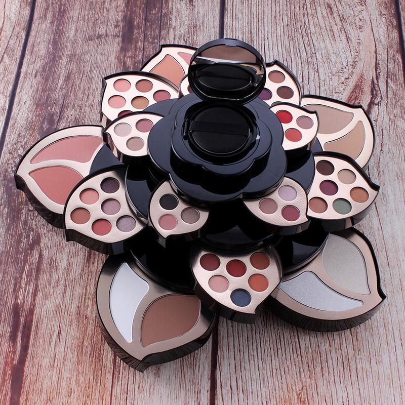 All In One Makeup Kit 3-layer Highlighters 45-color Eye Shadows Contouring Concealer Powder Blush BB Cream Deluxe Makeup Tray