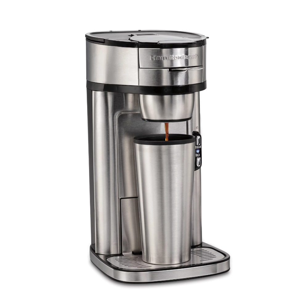 Beach The Scoop Single-Serve Coffee Maker, 14 oz., Stainless Steel, Model 47550
