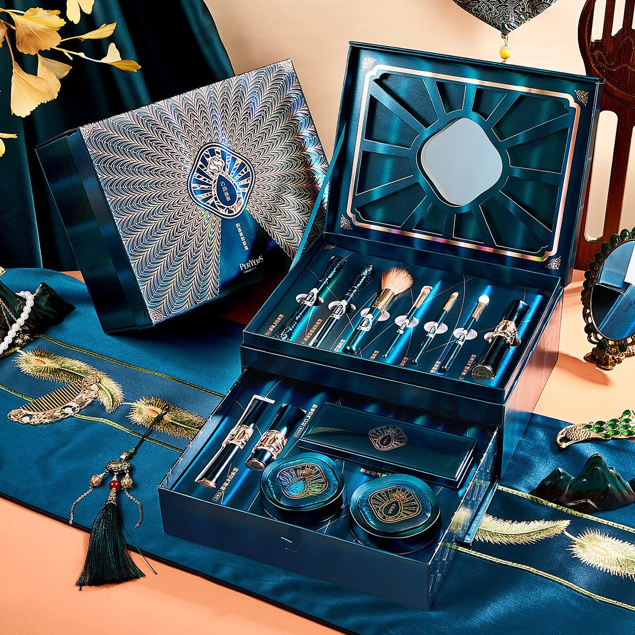 Rosemary Beauty Oriental beauty ancient rhyme new makeup rhyme beauty set box twelve-piece birthday Valentine's day makeup gift